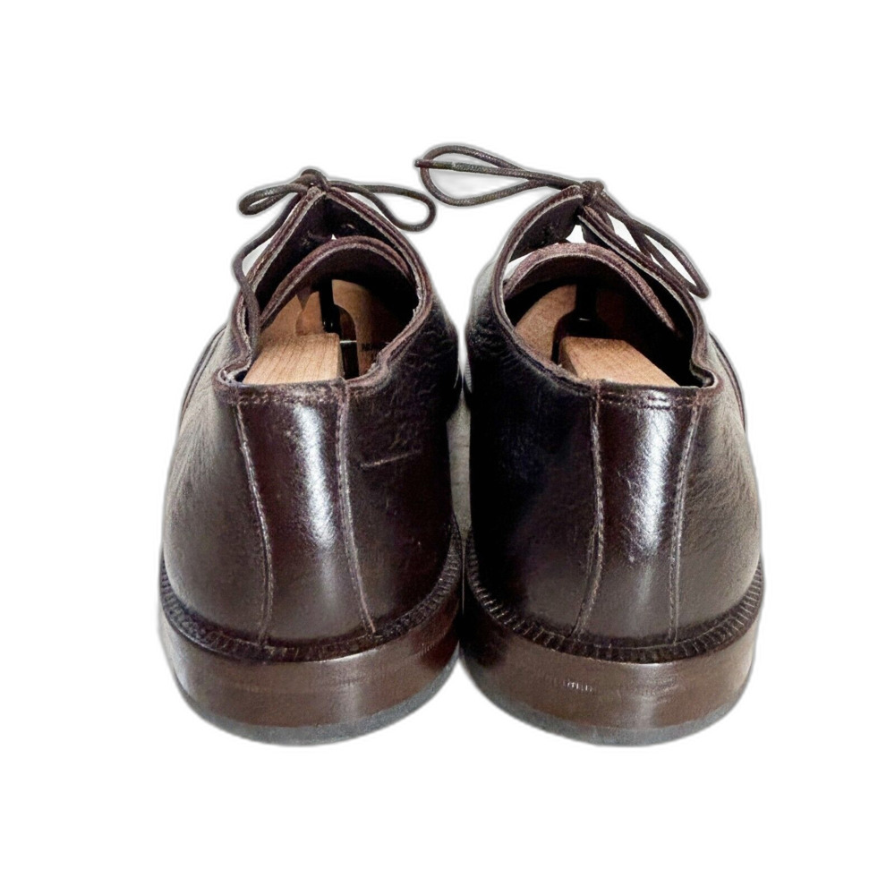 Bostonian Shoes Mens 10.5 M Dark Brown Thick Leather Oxfords Luxurious Excellent - Picture 5 of 8